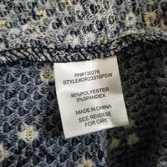 Dr2 floral long sleeve waffle top‎ size xl - Picture 7 of 9